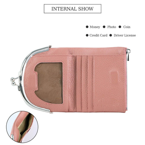 Cossroll Women Leather Coin Purse Short Wallets Wholesale Manufacturer