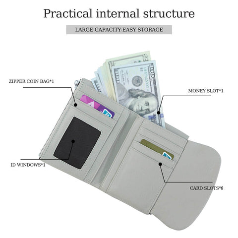 Cossroll Cowhide Leather Bifold Short Wallets Wholesale