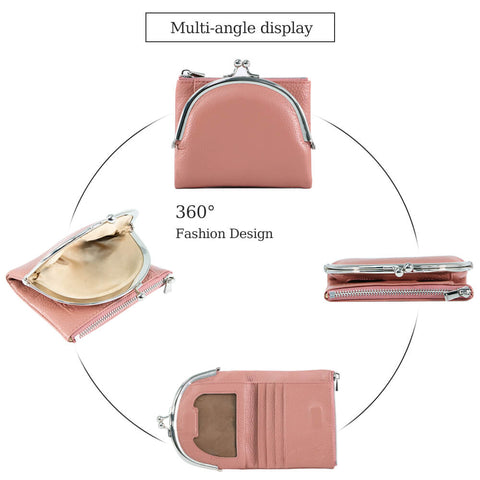 Cossroll Women Leather Coin Purse Short Wallets Wholesale Manufacturer