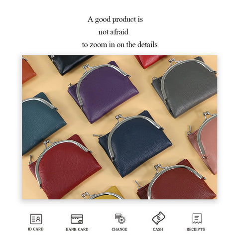 Cossroll Women Leather Coin Purse Short Wallets Wholesale Manufacturer