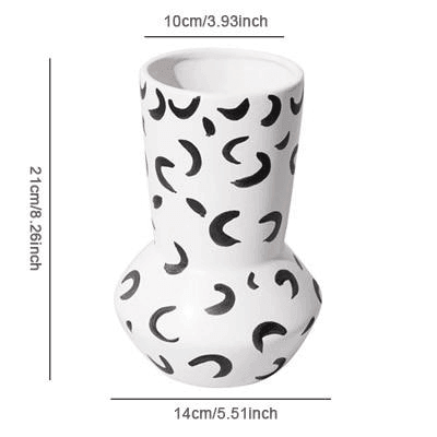 Abstract Spots Ceramic Vases