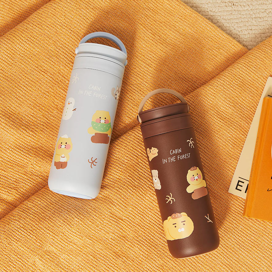 KAKAO FRIENDS [Cabin in the Forest] Stainless Tumbler (475ml)