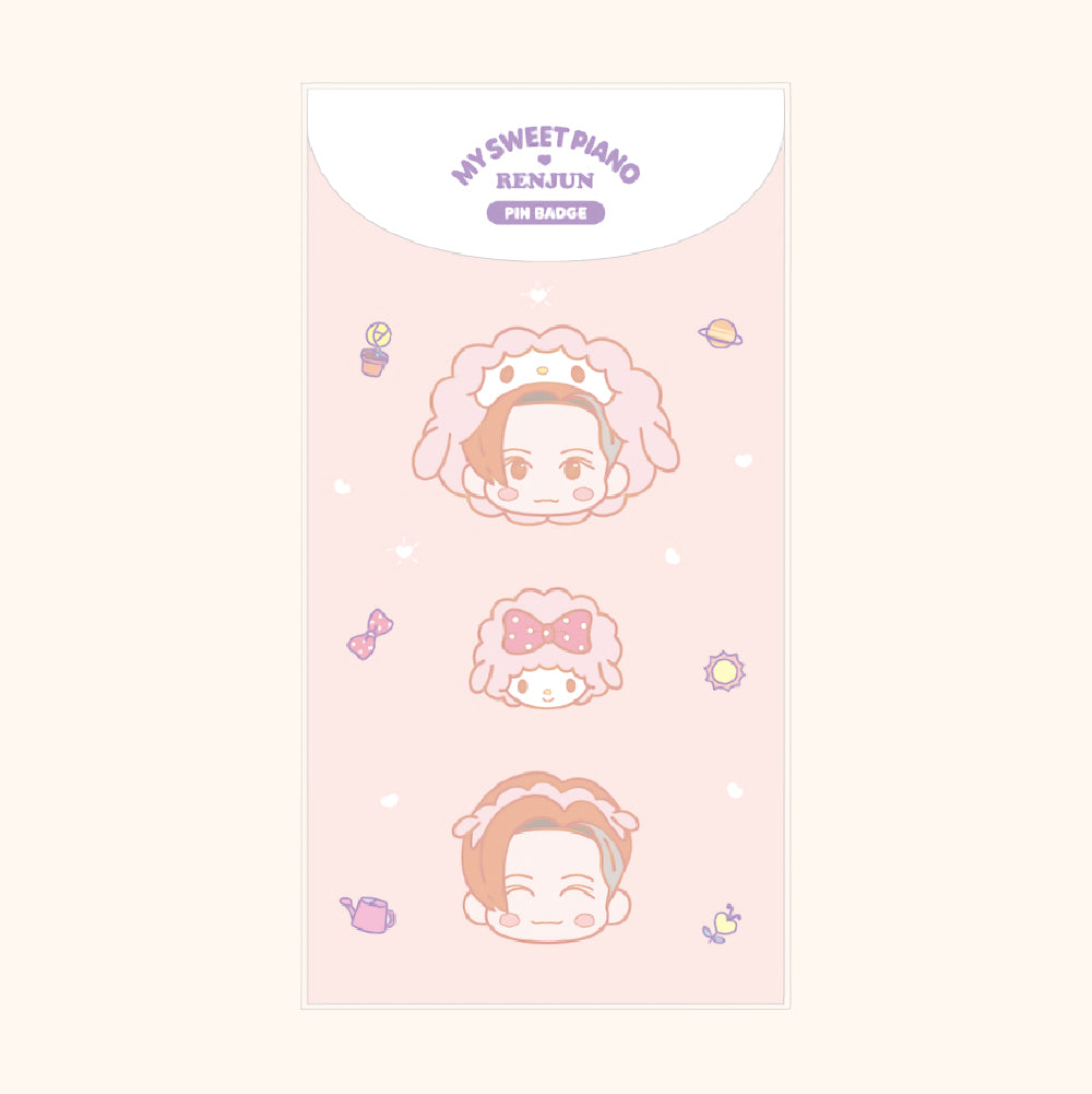 NCT X SANRIO Pin Badge Set (3PCS 1SET)