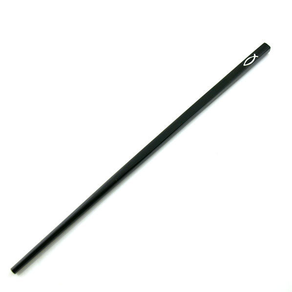 Decorated Rosewood Chopstick Hair Stick with Steel Piece 9.5