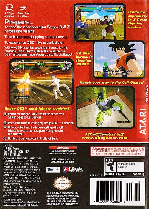 Dragon Ball Z: Budokai - GameCube