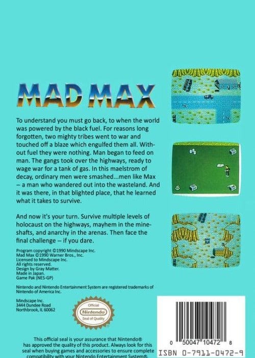 Mad Max - Nintendo NES