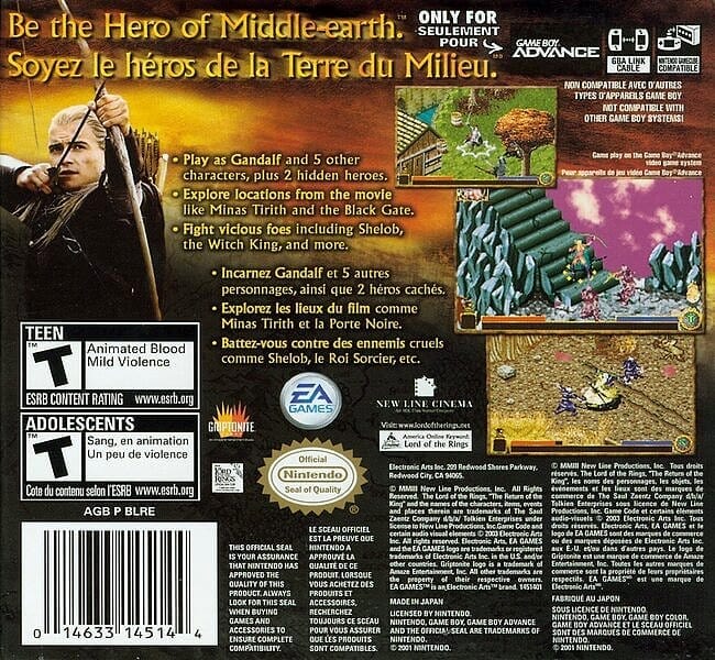 The Lord of the Rings: The Return of the King - Game Boy Advance