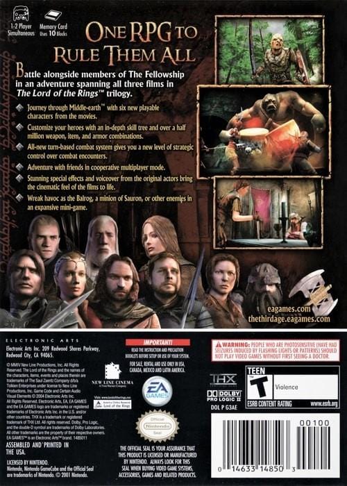 The Lord of the Rings: The Third Age - GameCube