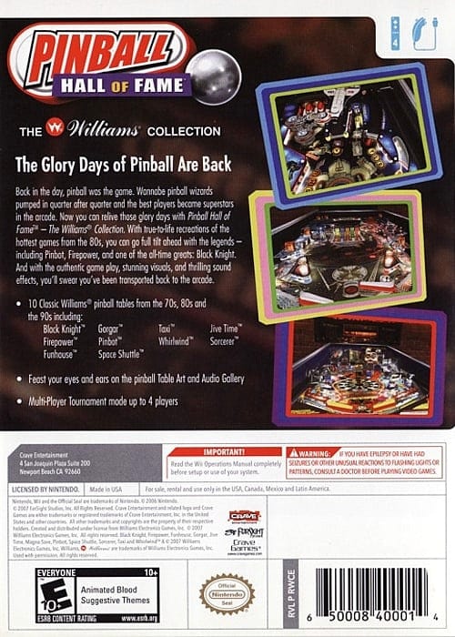 Pinball Hall of Fame: The Williams Collection