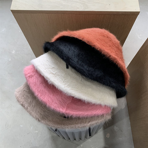 XYW レディース ラビットファー帽子 バケットハット つば広 XYW レディース ラビットファー帽子 バケットハット つば広
