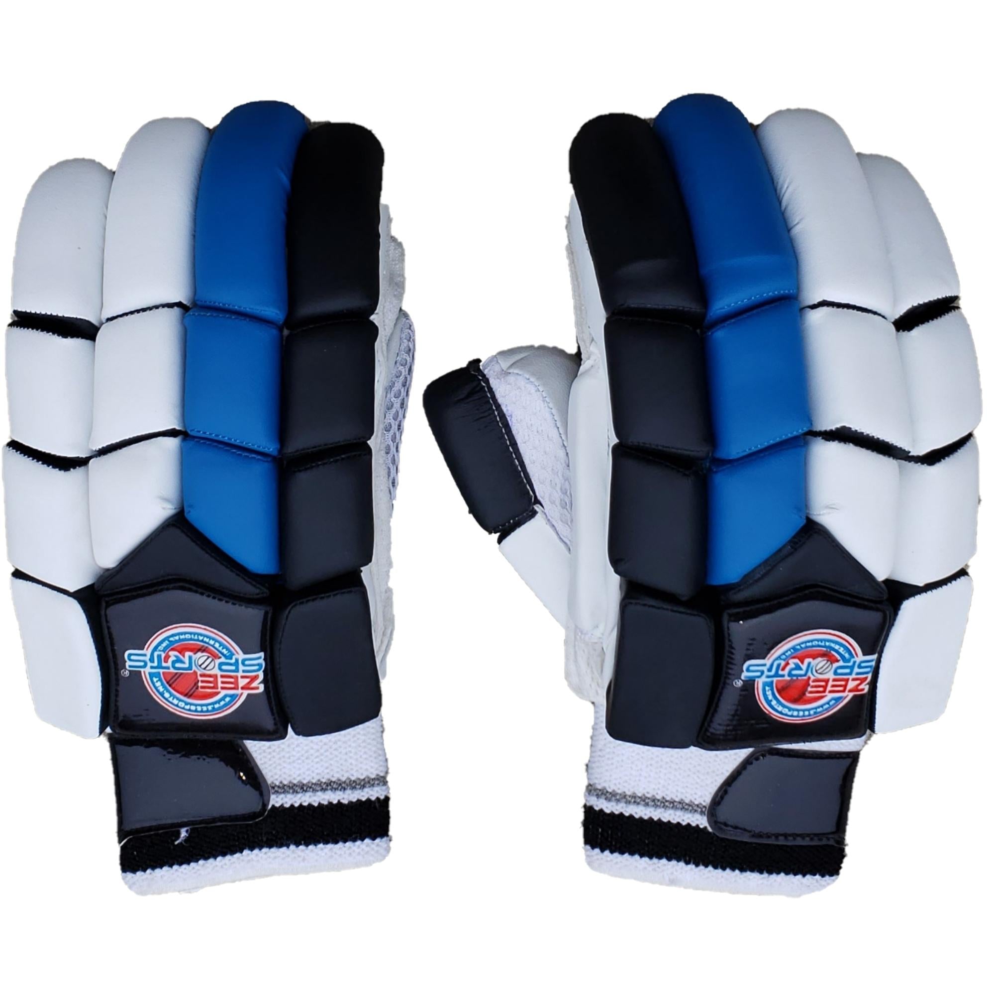 Zee Sports Blue Black Batting Gloves