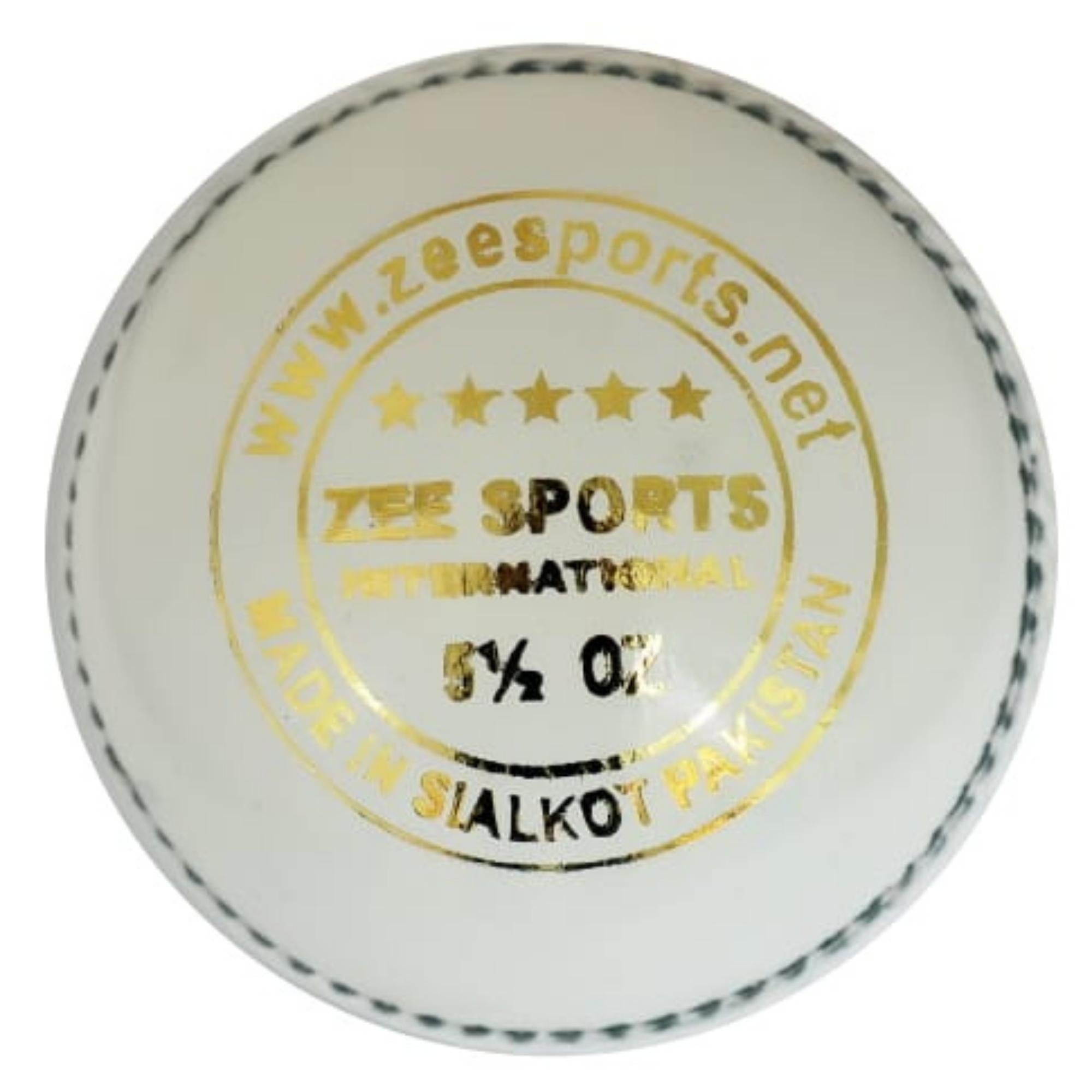 Zee Sports Cricket Balls 5 STAR PREMIER WHITE