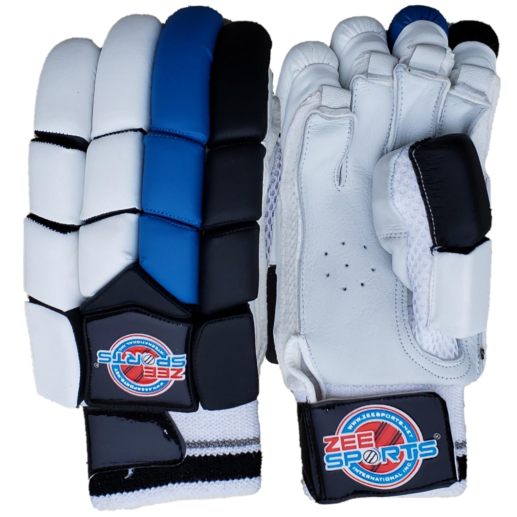 Zee Sports Blue Black Batting Gloves