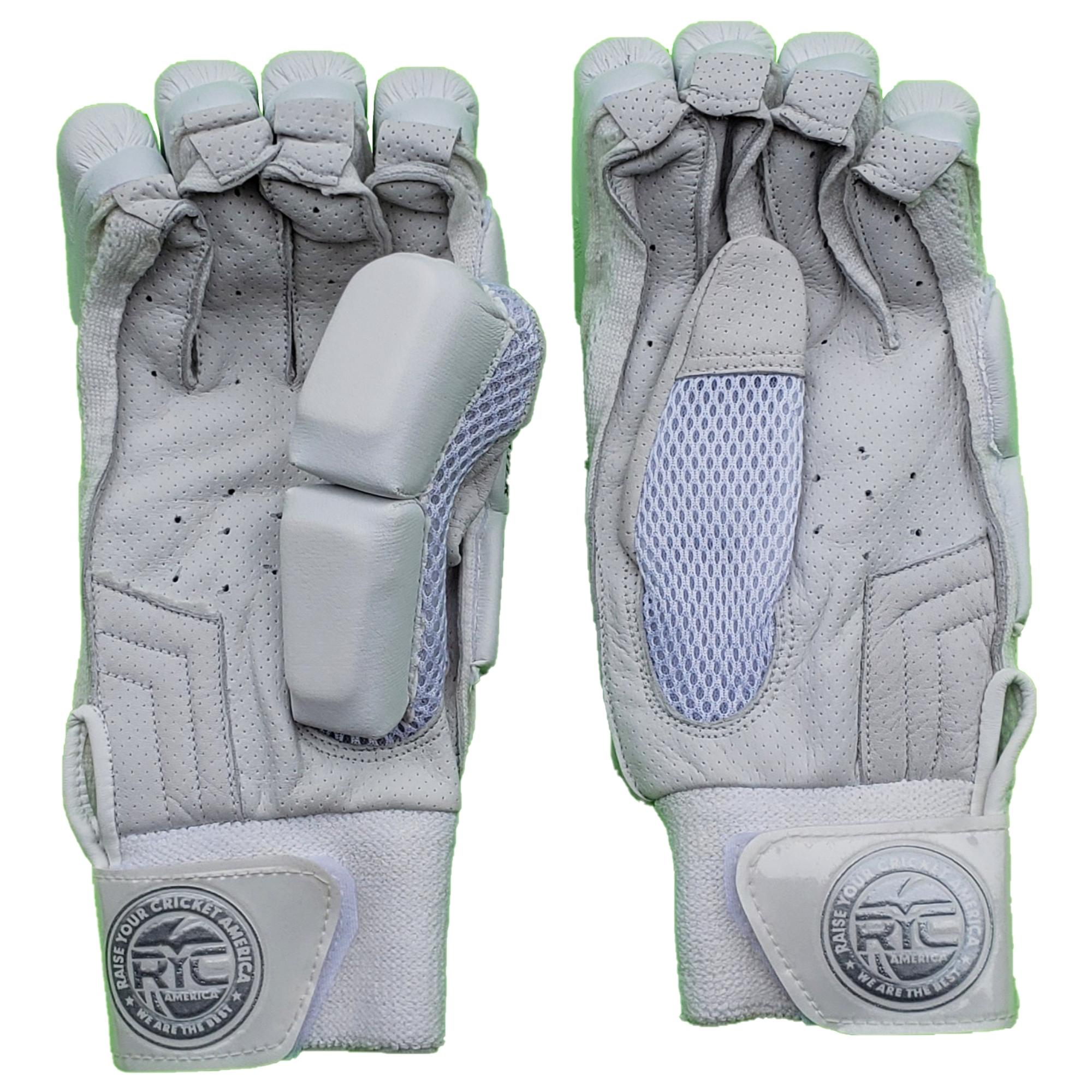 Zee Sports RYC Player Edition White Batting Gloves