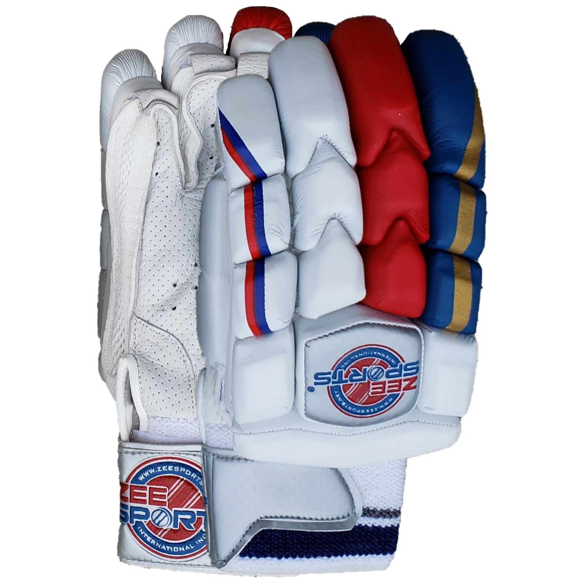 Zee Sports Sonic Blue Red Batting Gloves