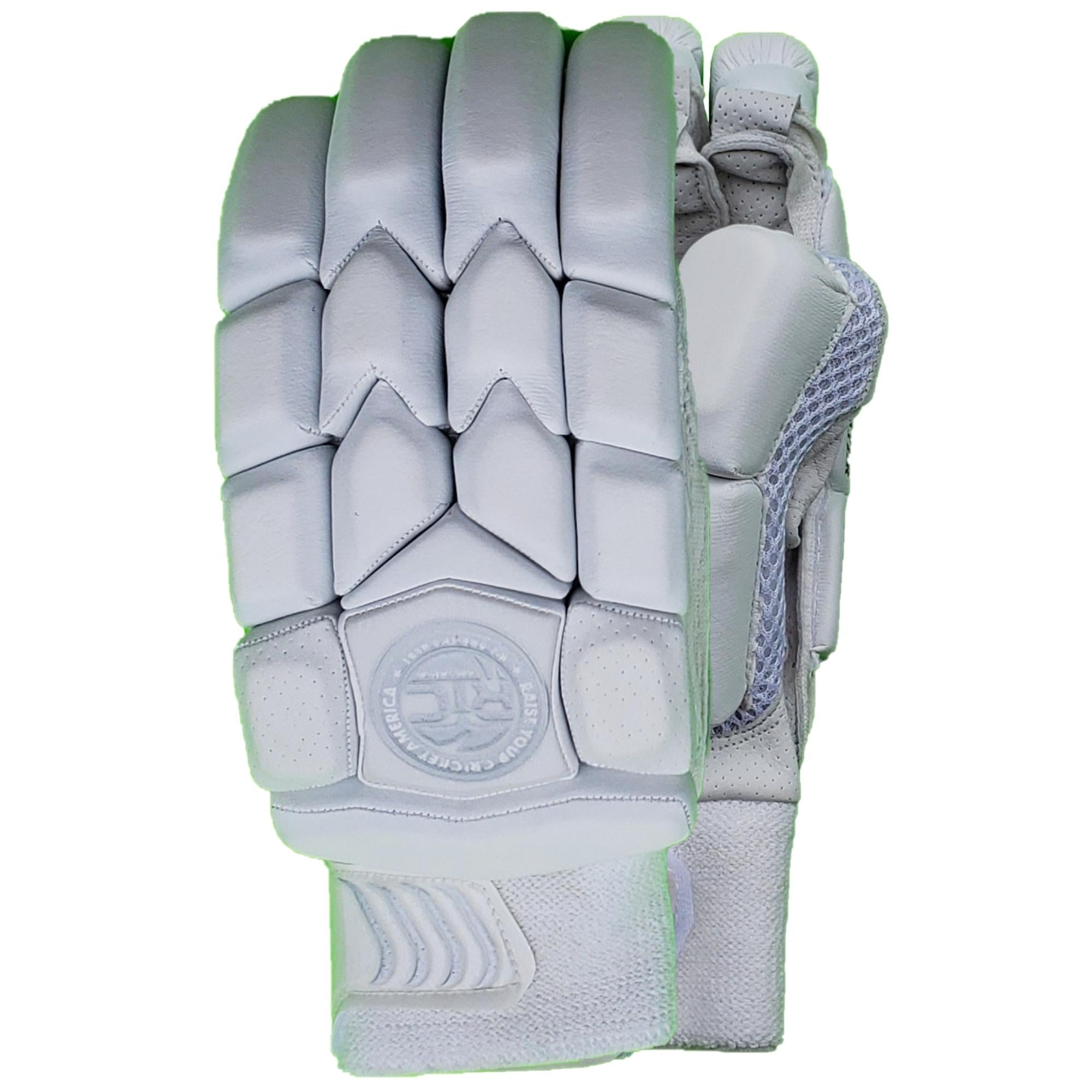 Zee Sports RYC Player Edition White Batting Gloves