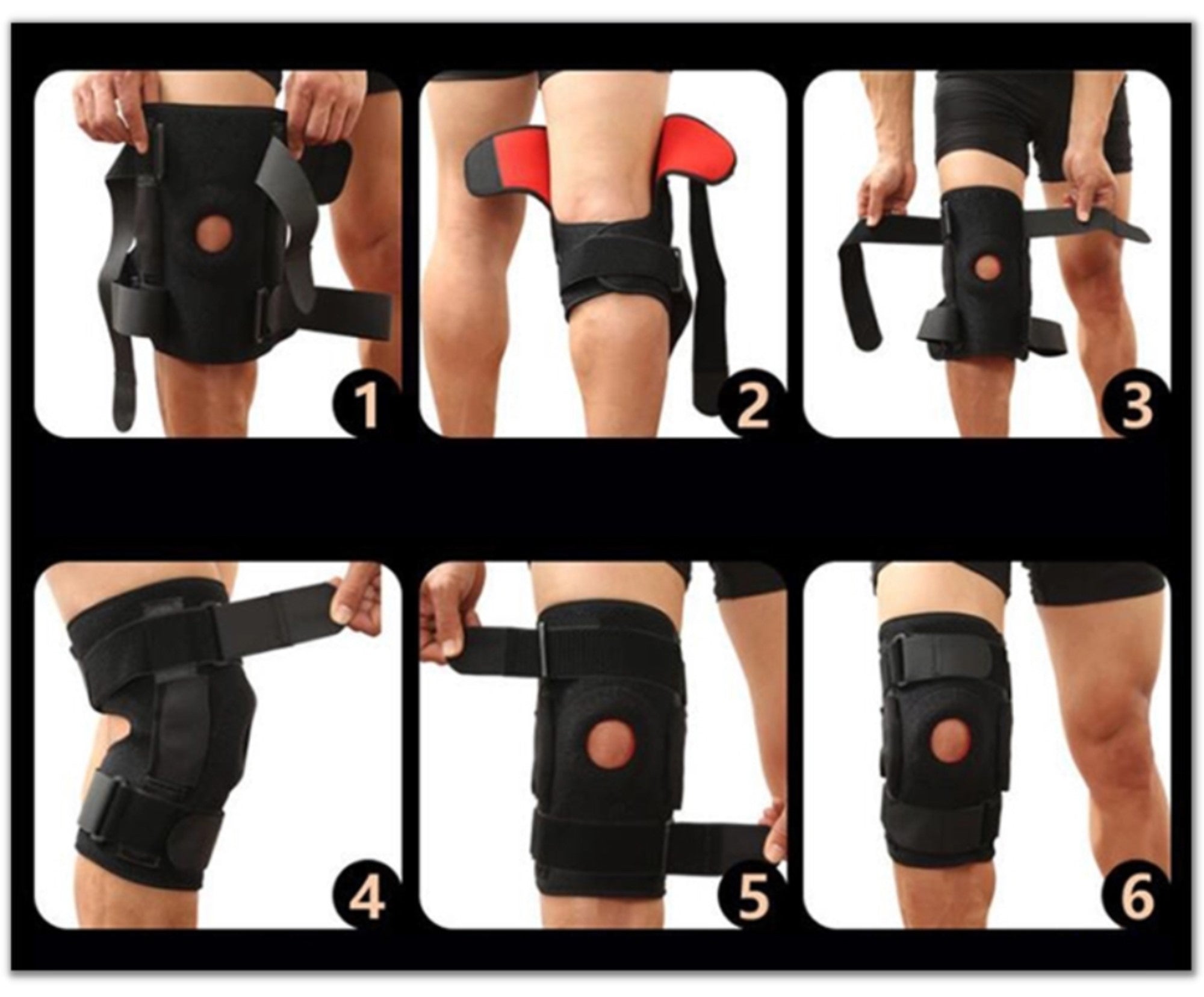 Zee Sports Knee Brace With Side Metal Bars