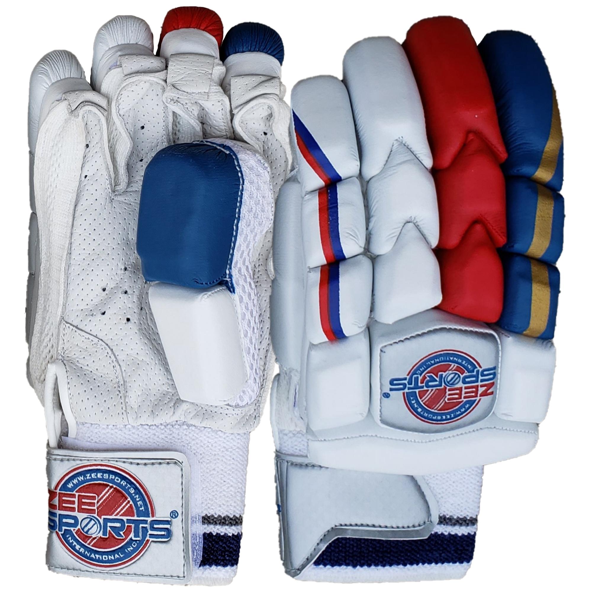 Zee Sports Sonic Blue Red Batting Gloves