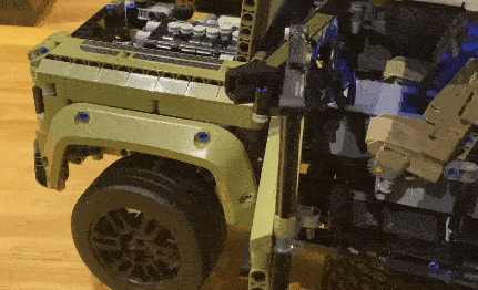 Motorized lego land rover hotsell