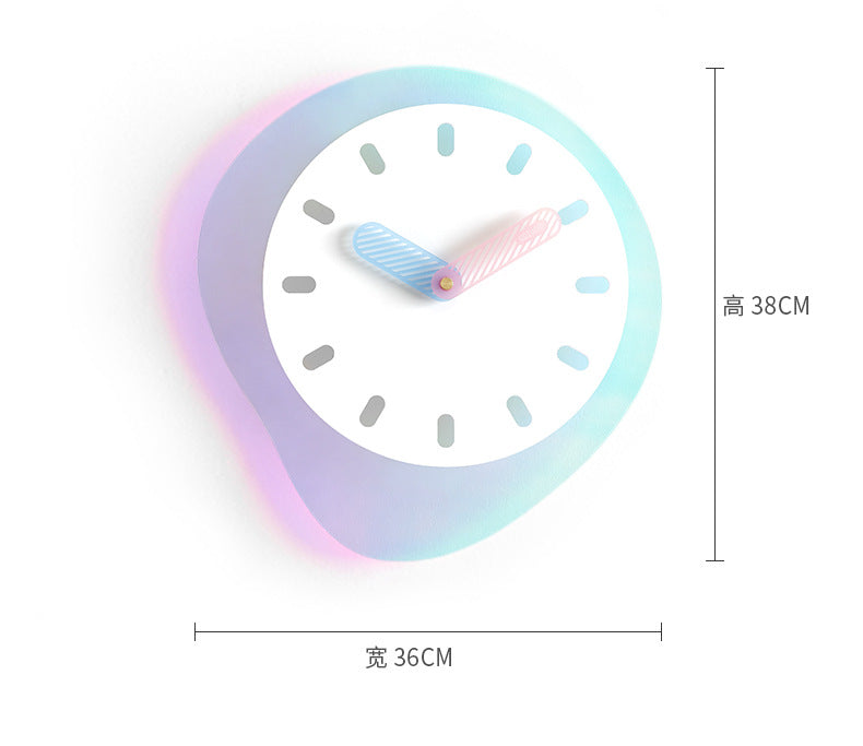 Nordic Irregular Silent Wall Clock for Study Room