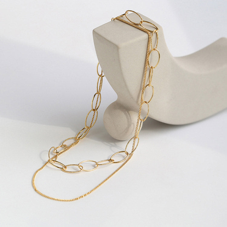 Chunky Cable Chain Layered Necklace