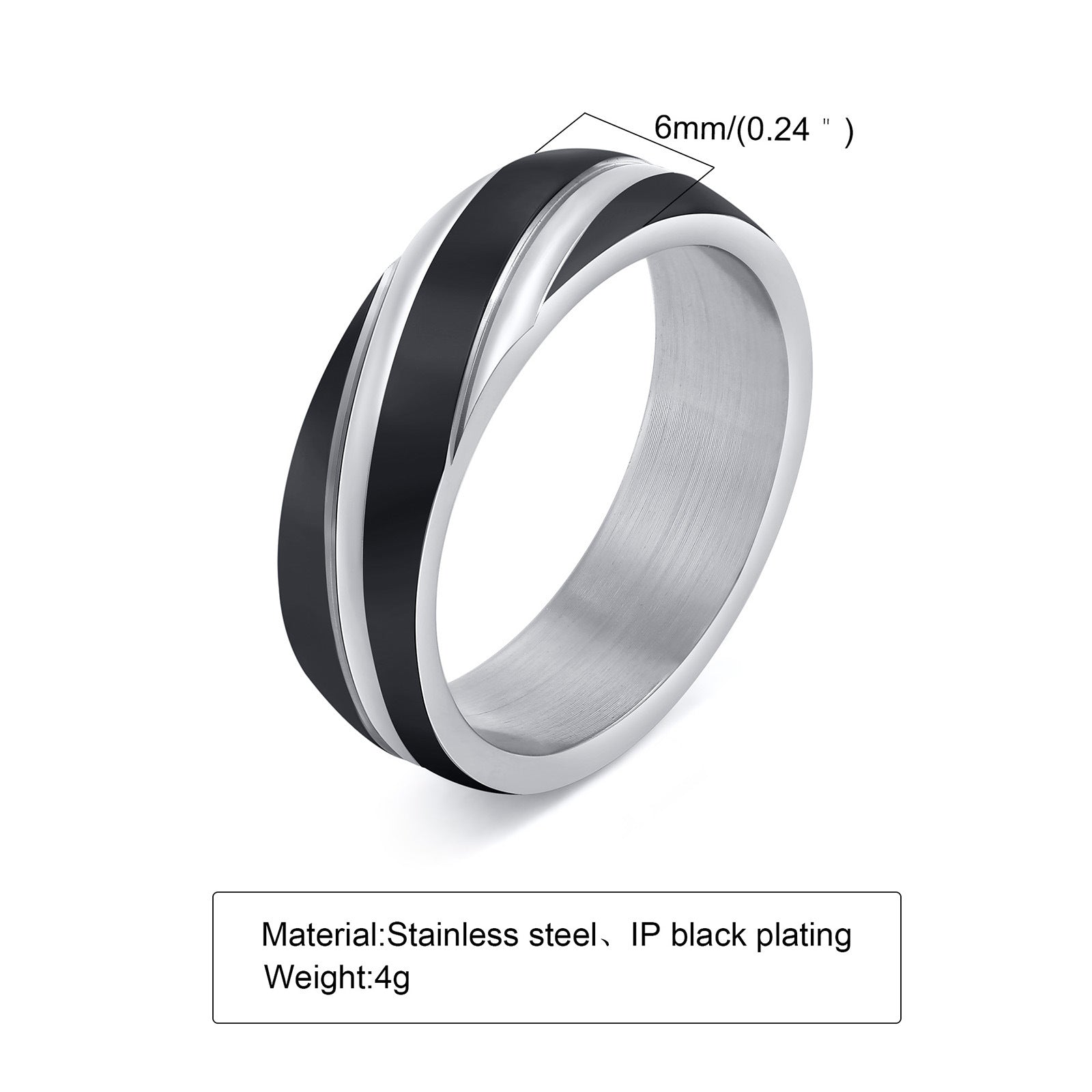 Custom Engraved Swirl Ring for Men