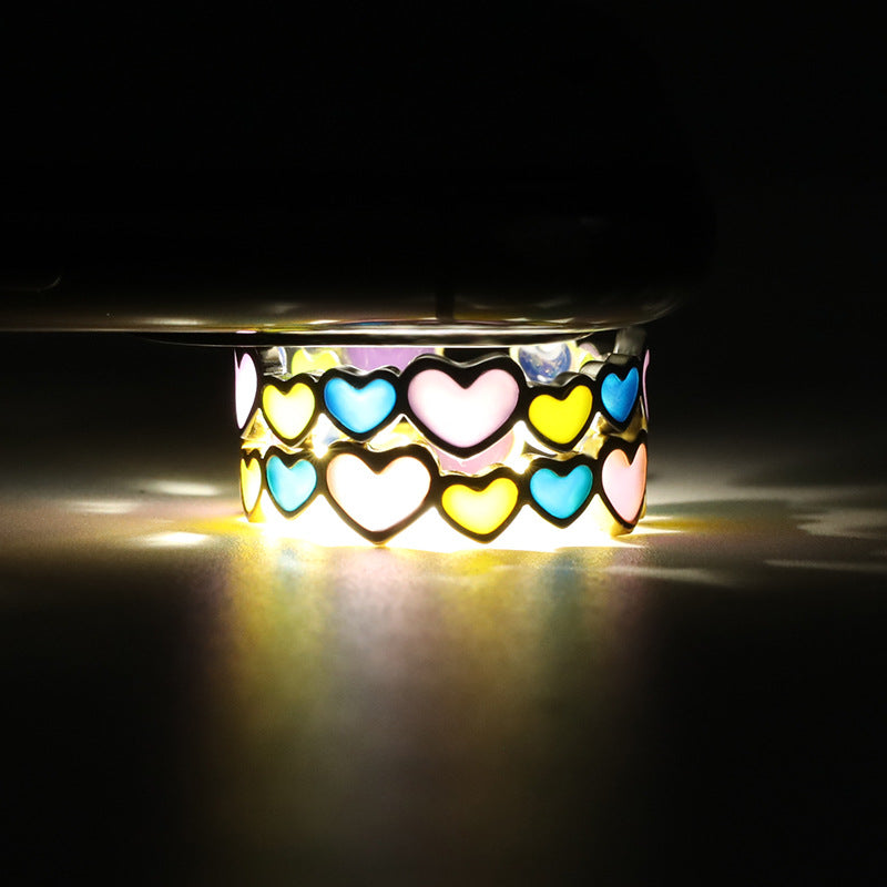 Night Glowing Hearts Ring Gift for Her