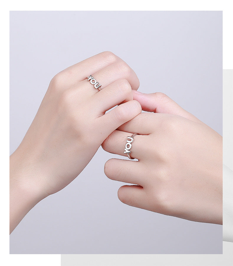 You Matching Twin Rings Set for Couples