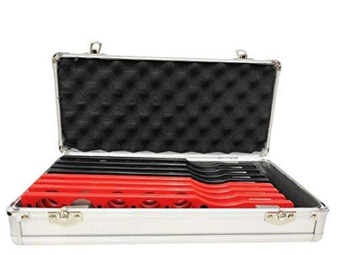 40-Lens Optical Retinoscopy Rack Set – 8 Plastic Bars With Aluminum Carrying Case