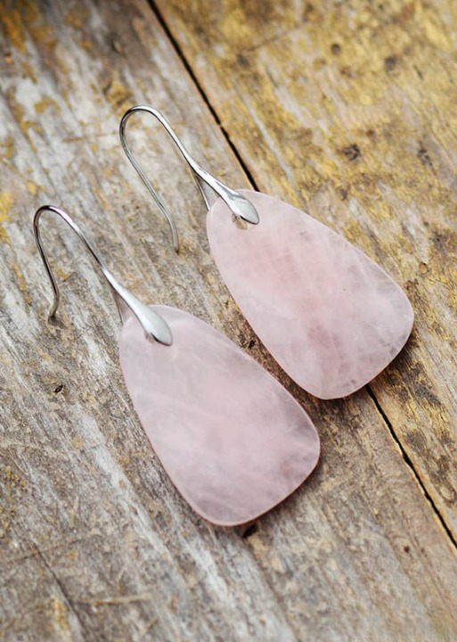 Quartz Boho Dangle Earrings