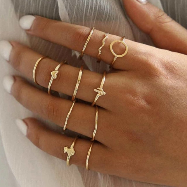 Boho Rings Set