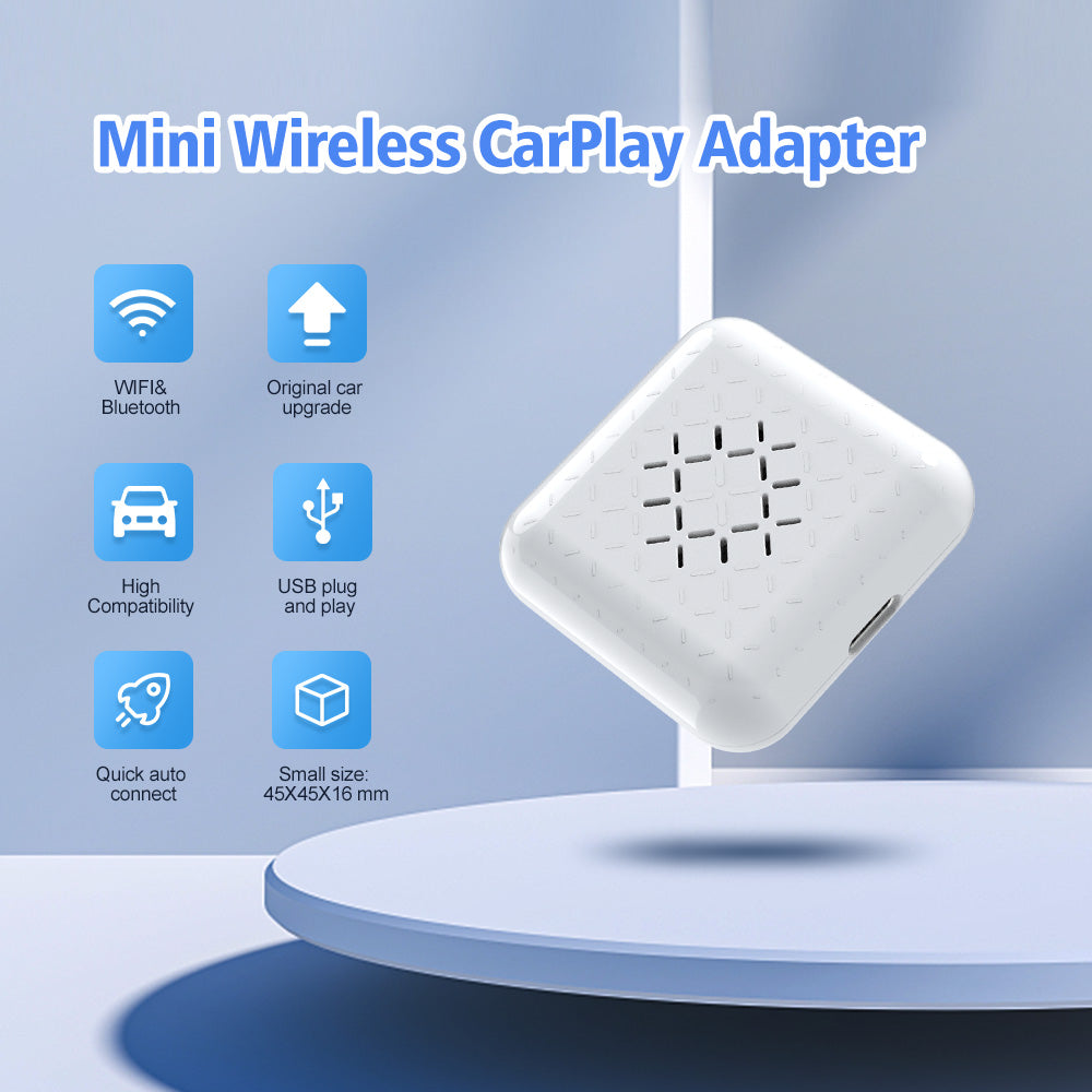 carlinkit 3.0 mini support wifi&bluetooth,original car upgrade,high compatibility,usb plug and play,quick auto connect,small size