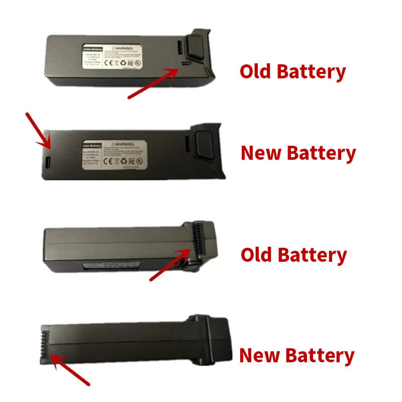 Comparison of the differences between the old and new 4D-M1 Pro Drone Mark300 batteries