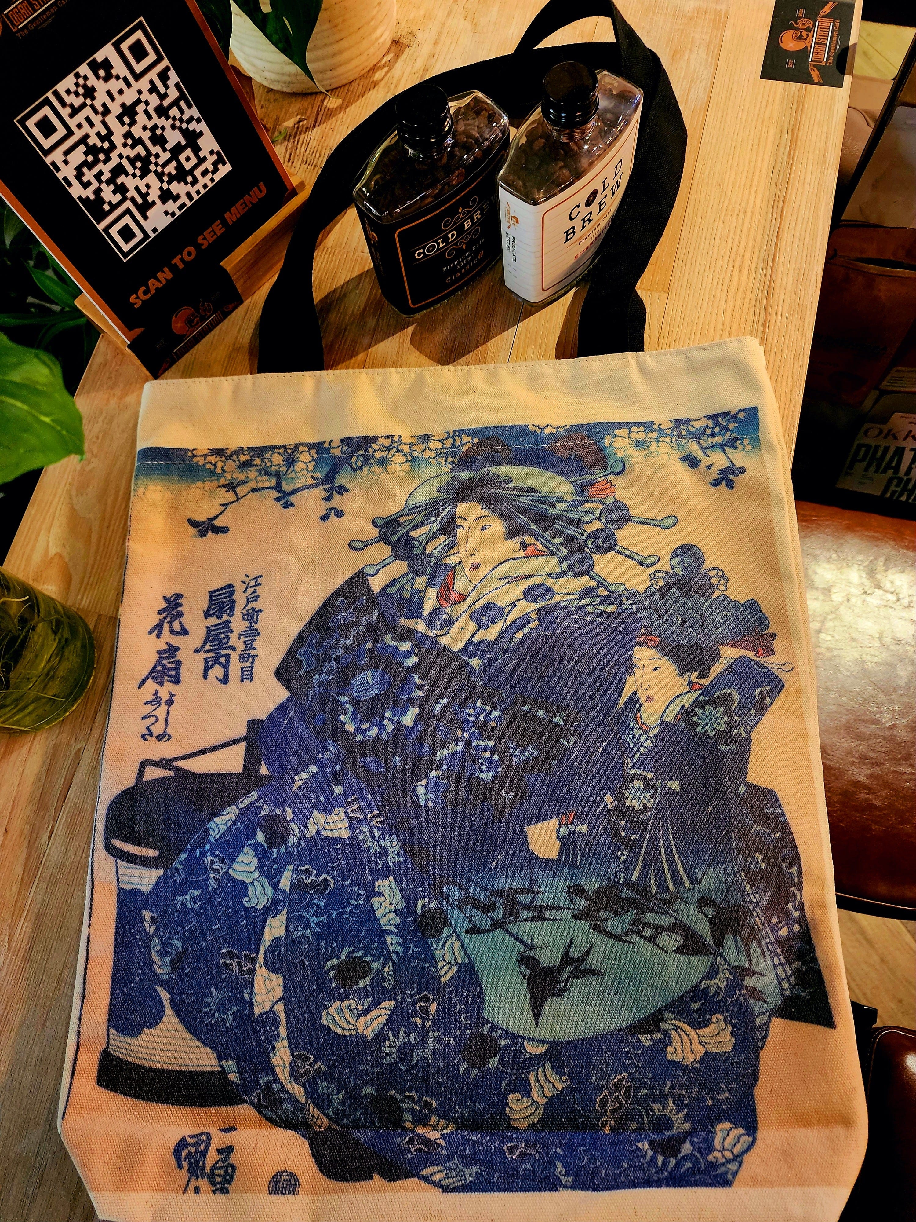 Ogiya uchi Hanaogi tote bag