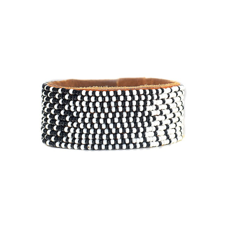 Black and White Ombre Cuff