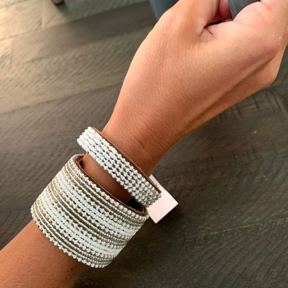 Black and White Ombre Cuff