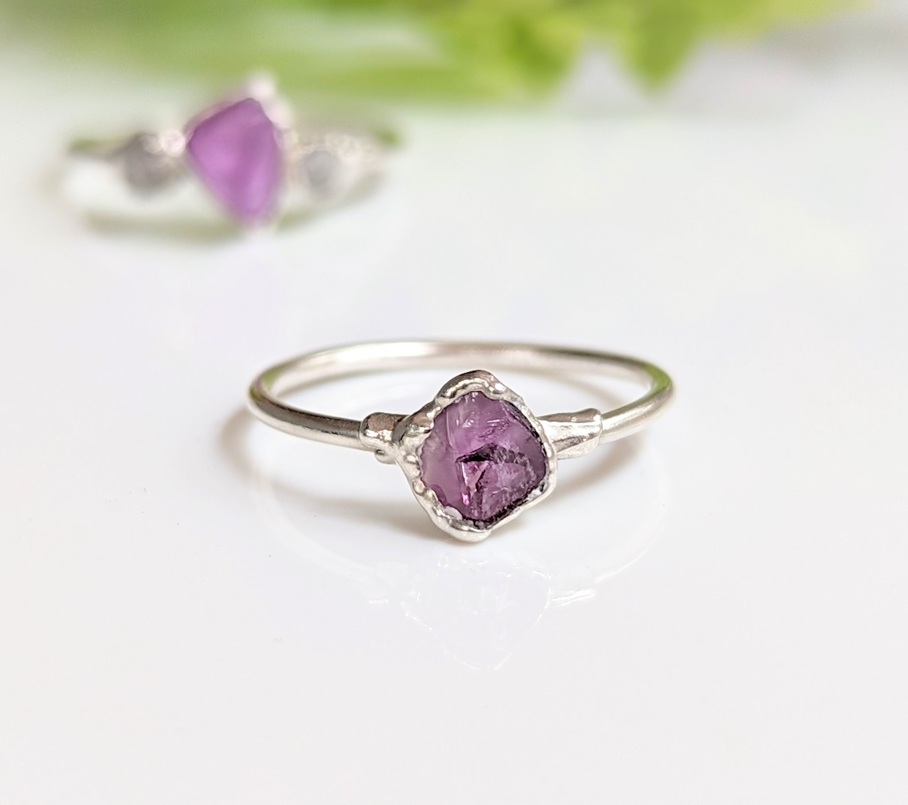 Raw Alexandrite Silver ring