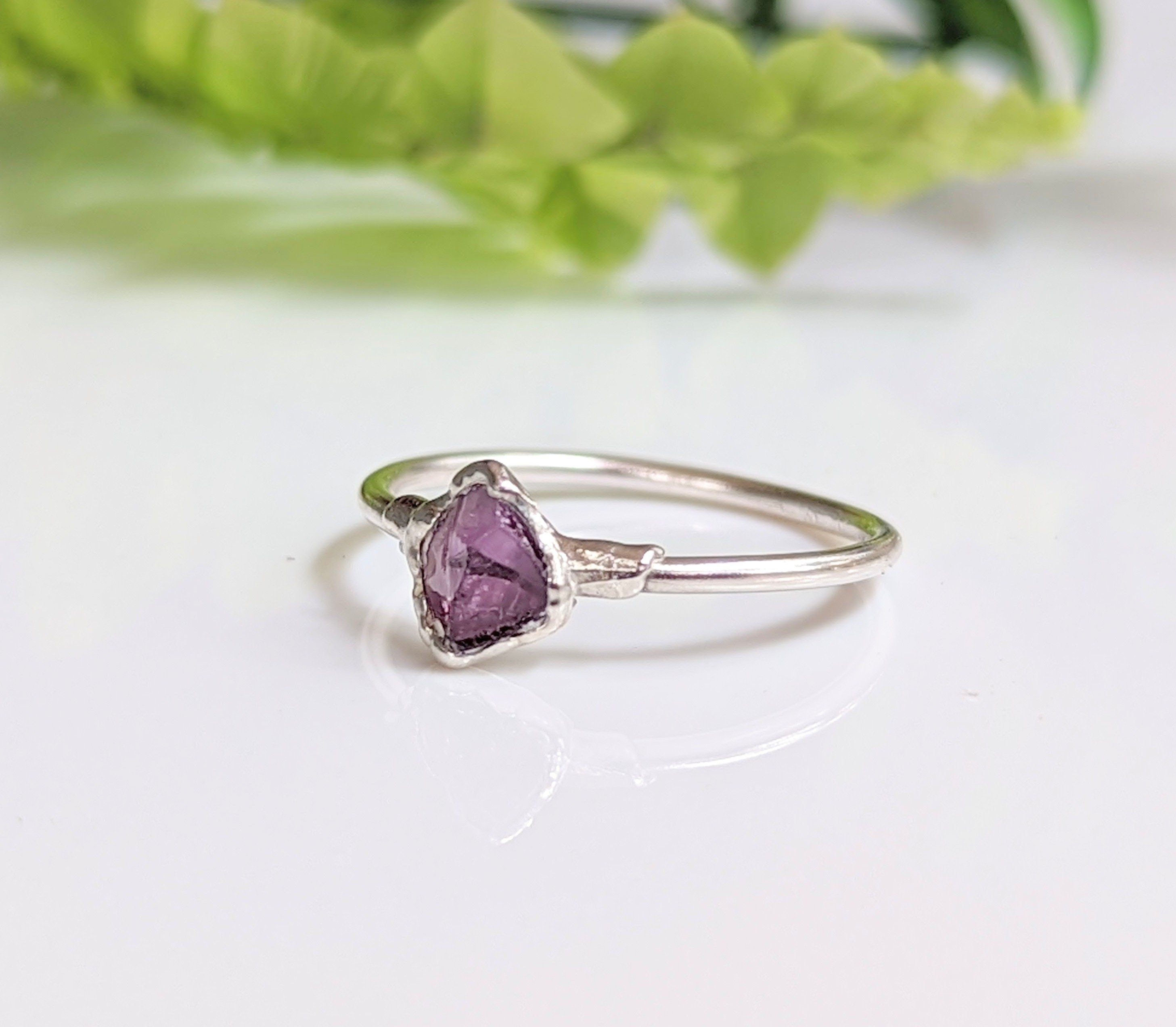 Raw Alexandrite Silver ring