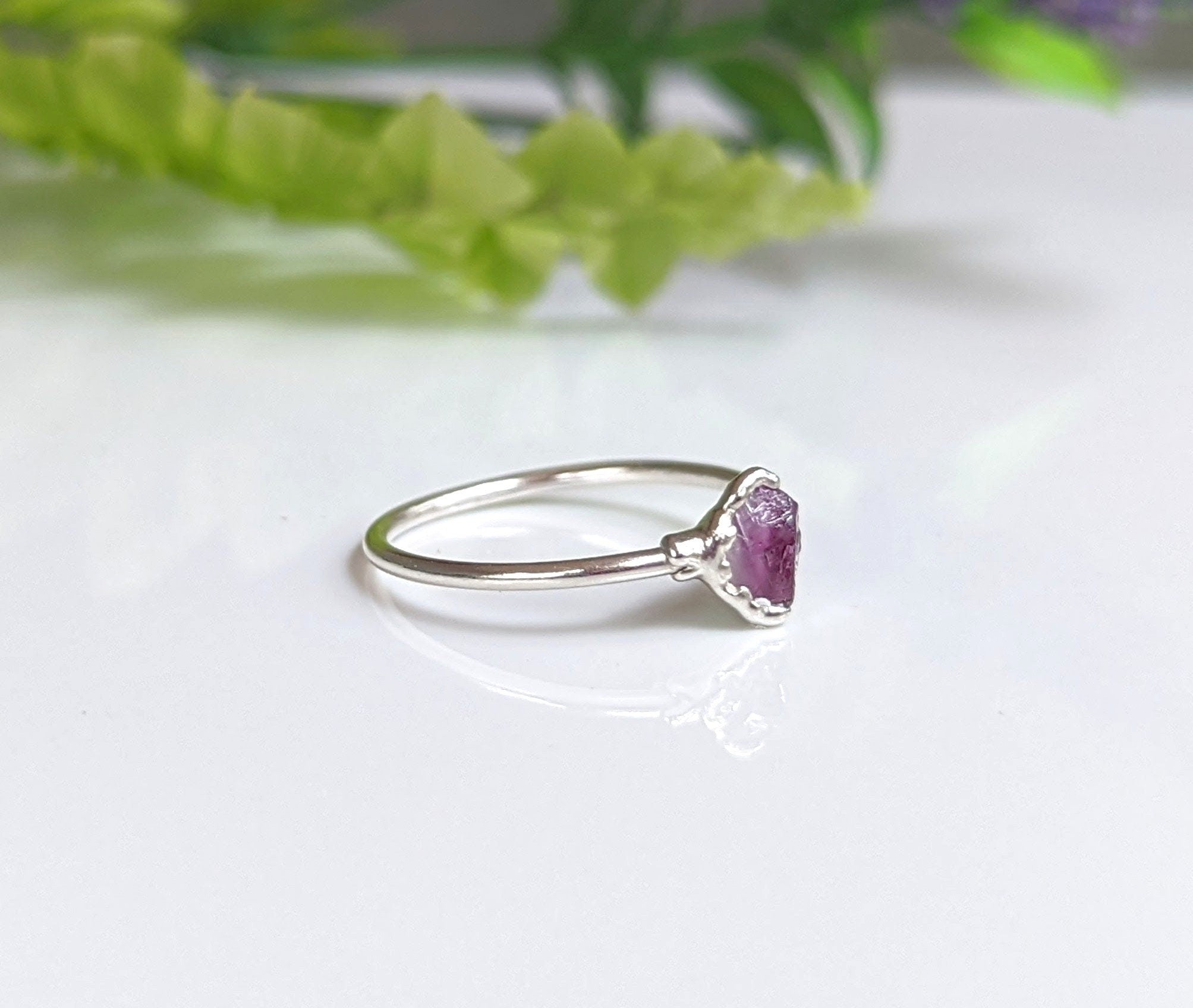 Raw Alexandrite Silver ring