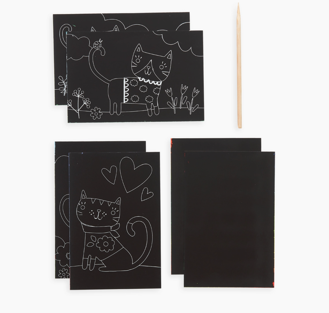 Mini Scratch & Scribble Art Kit: Cutie Cats