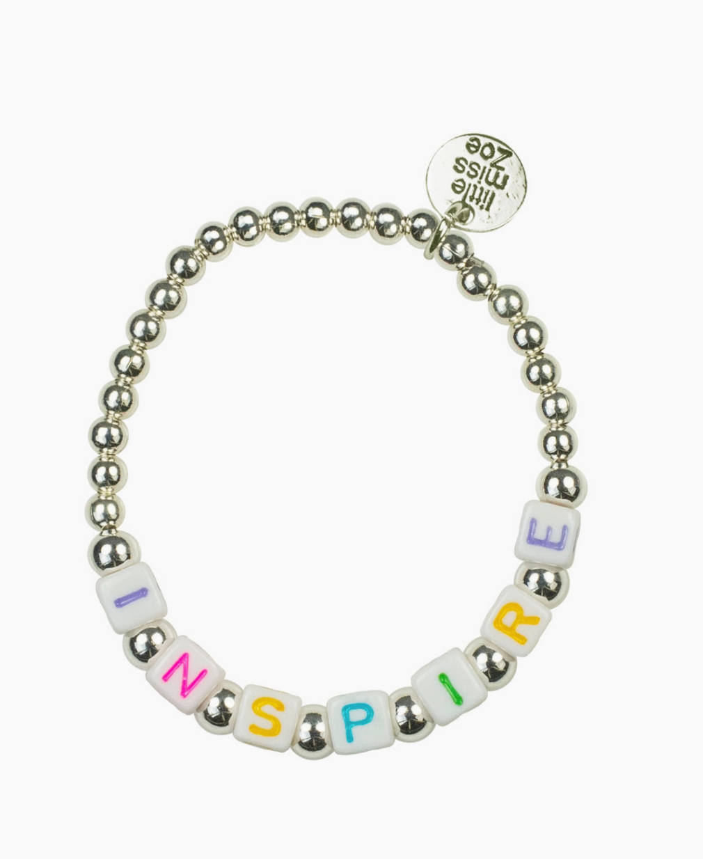 Beaded Word Kids Bracelet - Assorted Gold or Silver