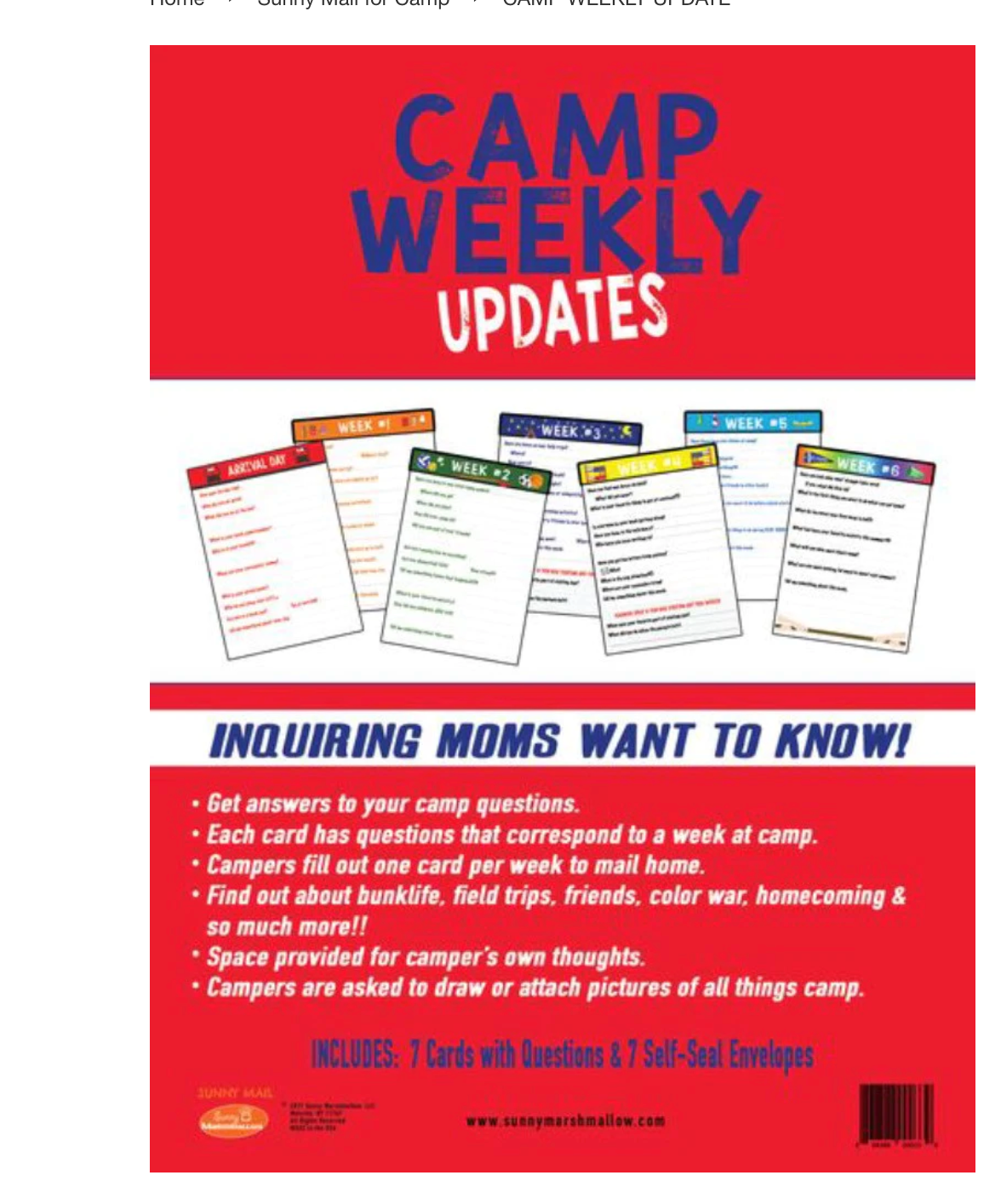 Camp Weekly Update