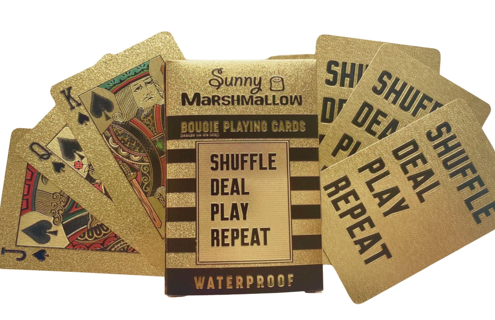 Shuffle Deal Play Repeat! Waterproof Playing Cards