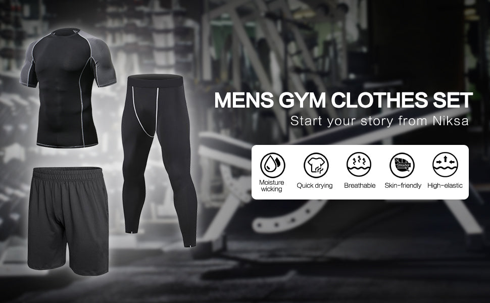 Mens gym clothes set