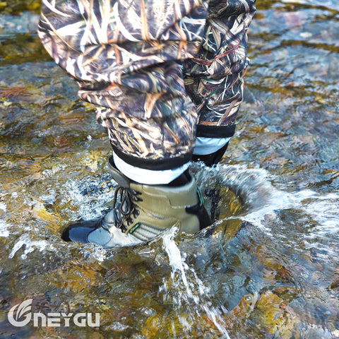 NEYGU Breathable Chest Wader and Felt Sole Non Slip Wading Boots