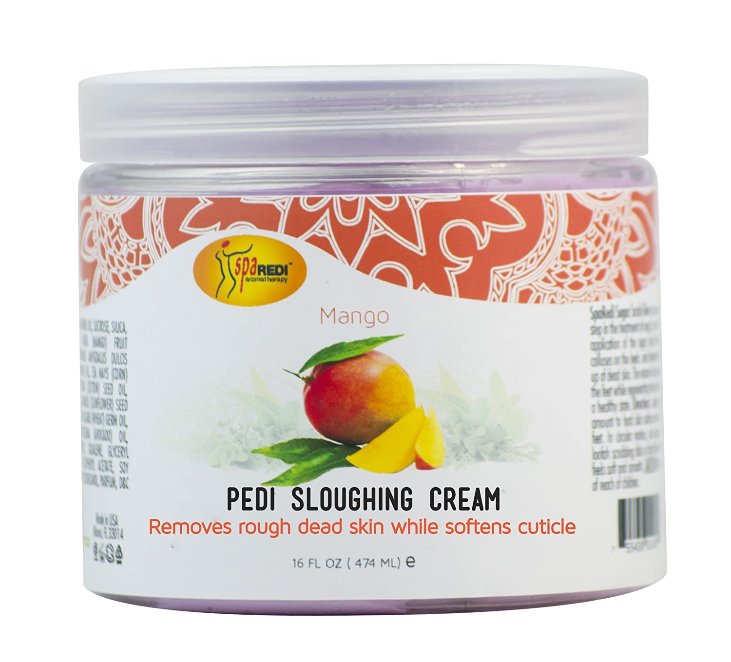 Spa Redi Pedi Sloughing Cream Mango 16oz