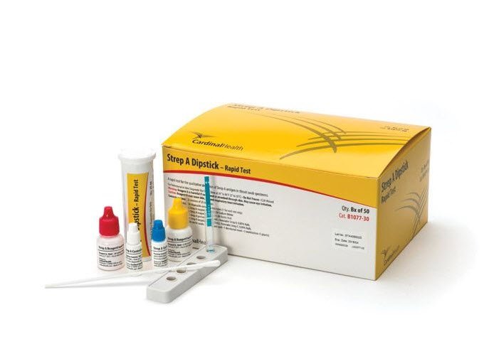 Cardinal Health Strep A Infectious Disease Immunoassay Respiratory Test Kit