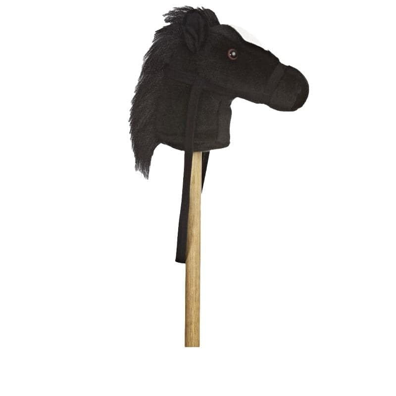 A&A Plush Giddy Up Stick Black Pony