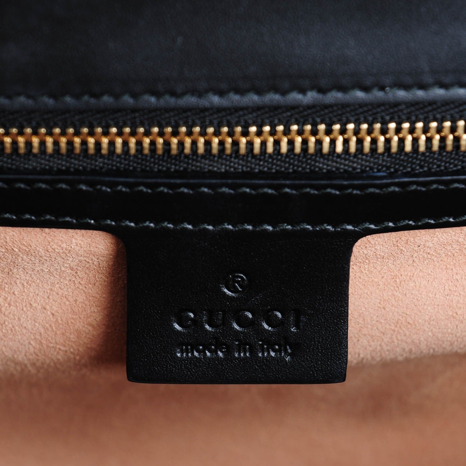 Guccissima Medium Padlock Shoulder Bag Black