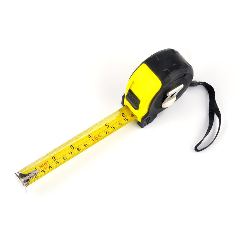 WINTAPE 8M/26Inch Metric Steel Tape Retractable Waterpoof Resistance to Fall Measuring Ruler Distance Construction Tools
